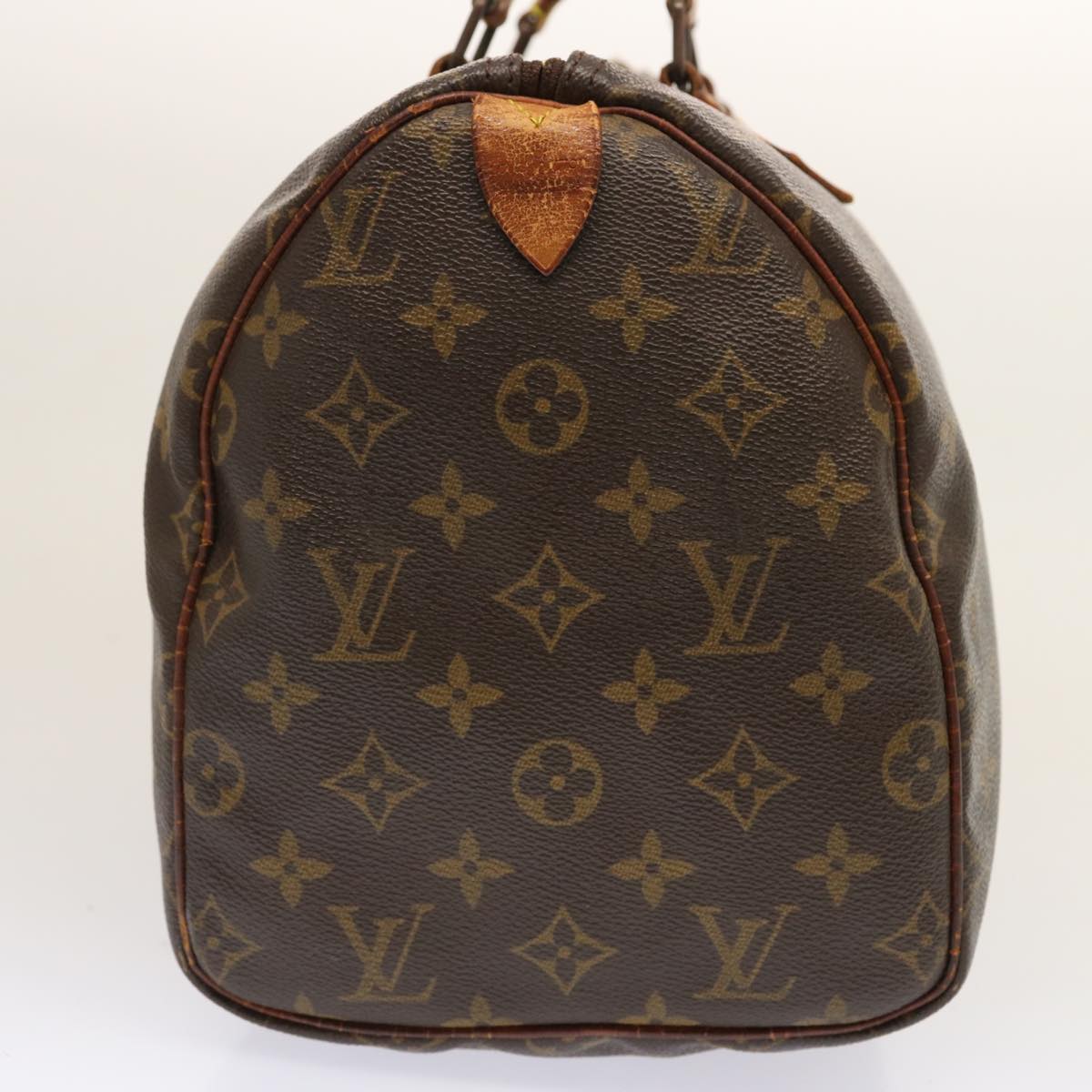 LOUIS VUITTON Monogram Speedy 30 Hand Bag M41526 LV Auth yk12430