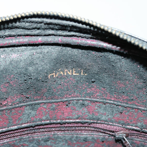 CHANEL Matelasse Chain Shoulder Bag Lamb Skin Black CC Auth yk12436