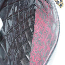CHANEL Matelasse Chain Shoulder Bag Lamb Skin Black CC Auth yk12436-23