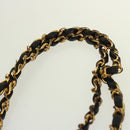 CHANEL Matelasse Chain Shoulder Bag Lamb Skin Black CC Auth yk12436-8