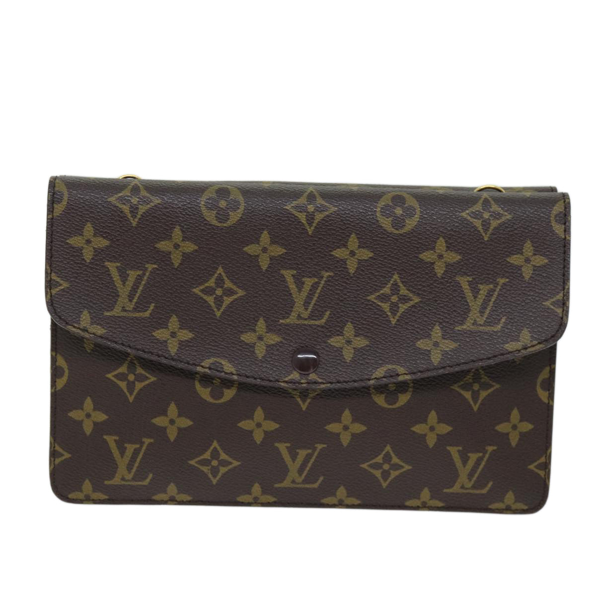 LOUIS VUITTON Monogram Double Rabat Shoulder Bag M51815 LV Auth yk12453