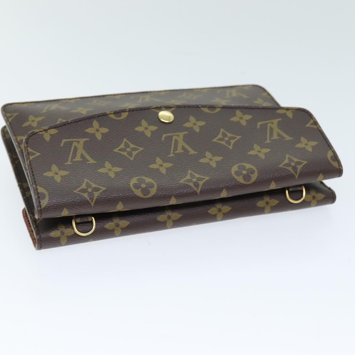 LOUIS VUITTON Monogram Double Rabat Shoulder Bag M51815 LV Auth yk12453