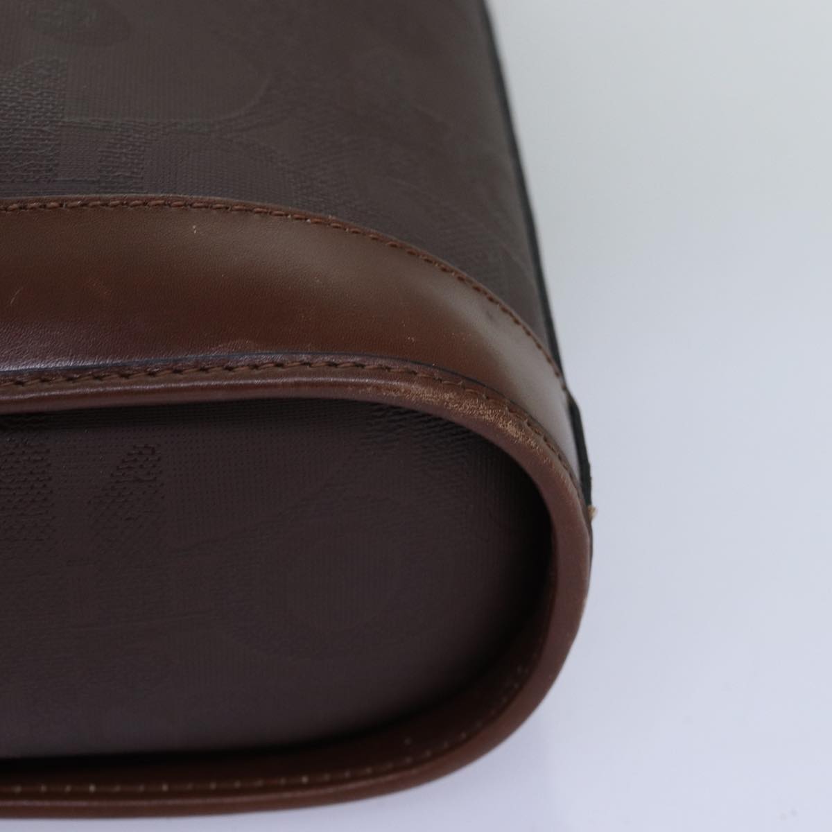 Christian Dior Trotter Canvas Shoulder Bag PVC Brown Auth yk12486