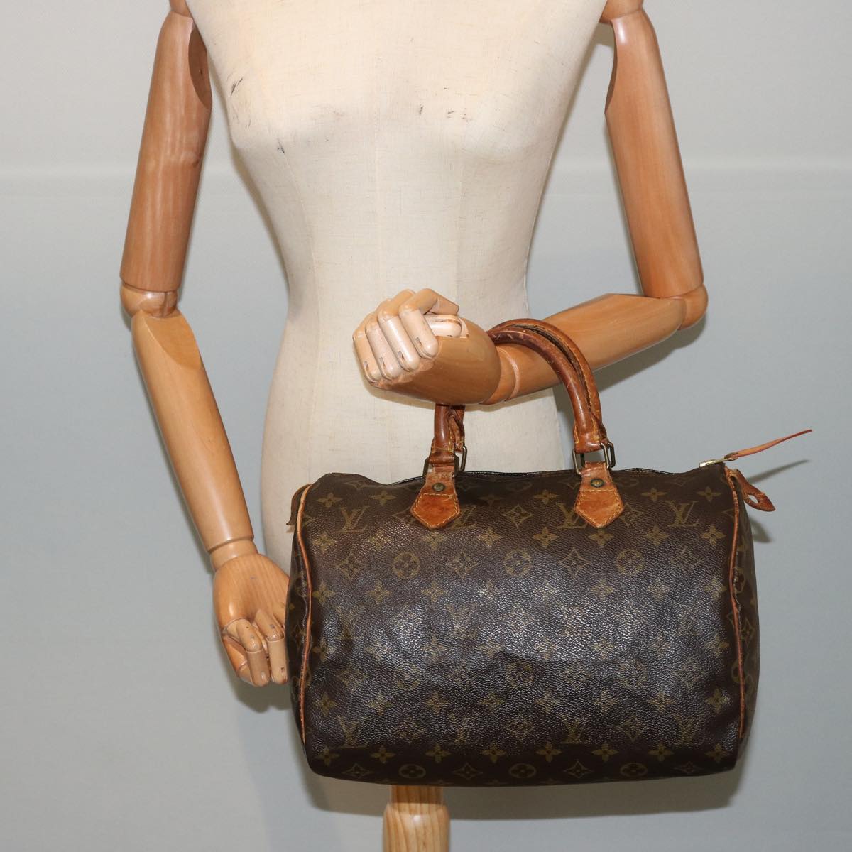 LOUIS VUITTON Monogram Speedy 30 Hand Bag M41526 LV Auth yk12498