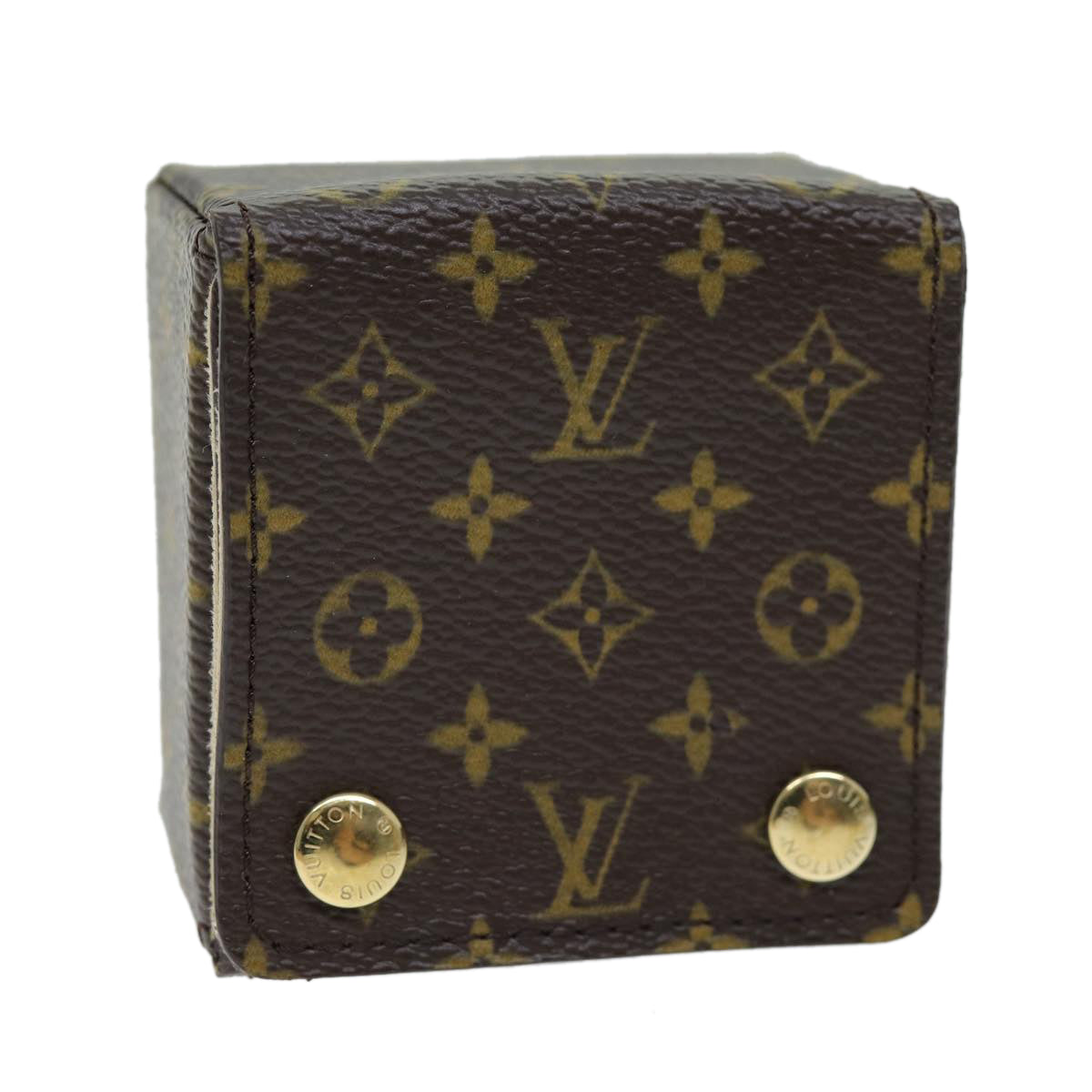 LOUIS VUITTON Monogram Jewelry Case Jewelry Box LV Auth yk12510A