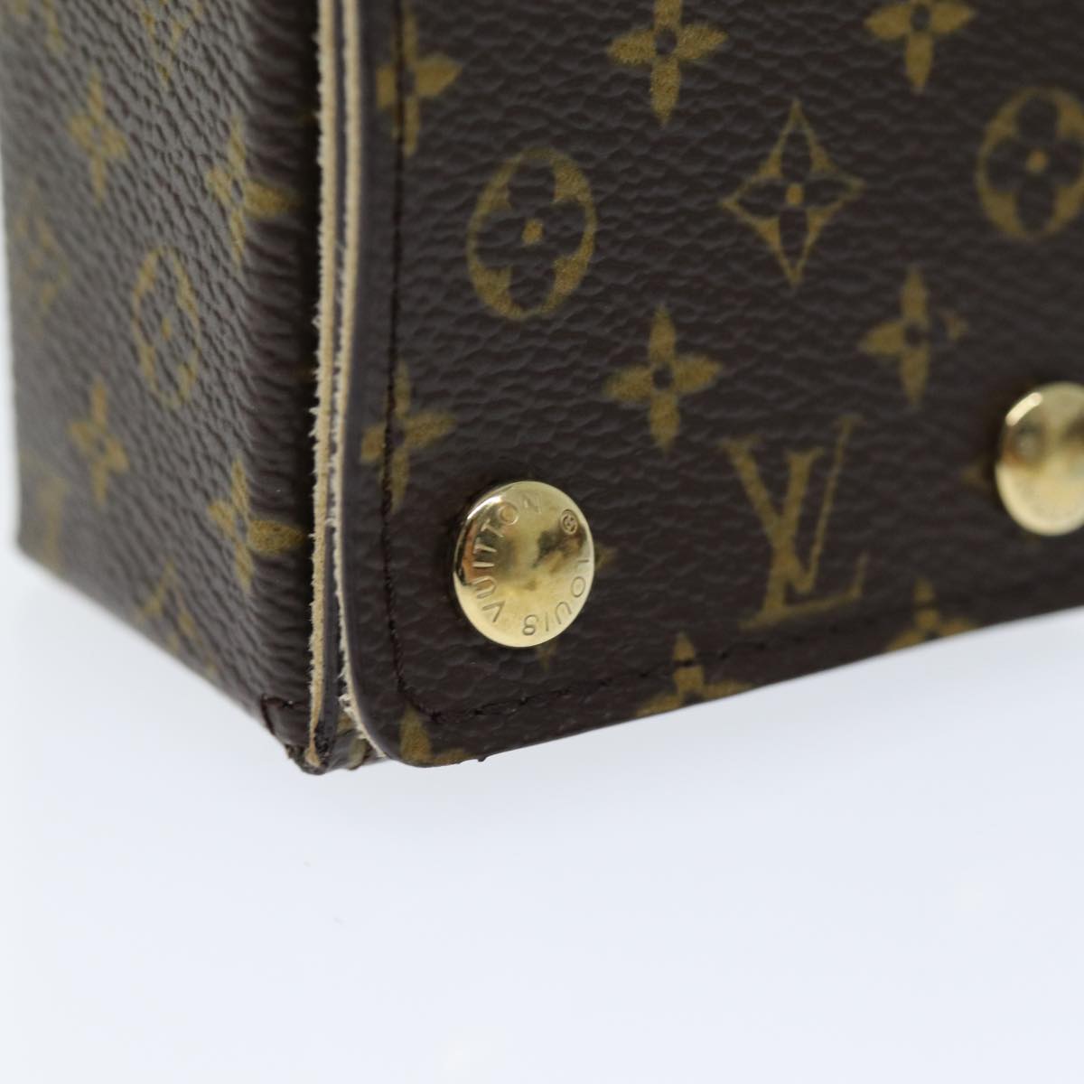 LOUIS VUITTON Monogram Jewelry Case Jewelry Box LV Auth yk12510A