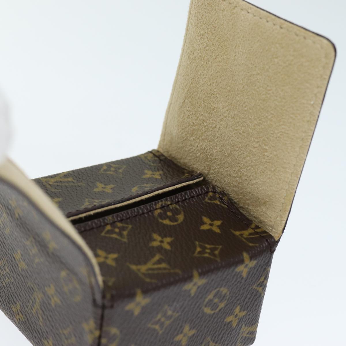 LOUIS VUITTON Monogram Jewelry Case Jewelry Box LV Auth yk12510A