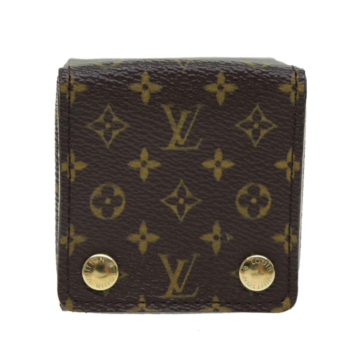 LOUIS VUITTON Monogram Jewelry Case Jewelry Box LV Auth yk12510A