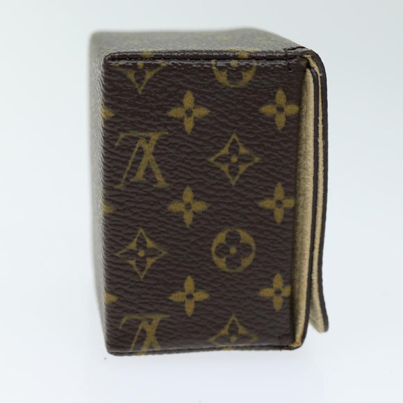 LOUIS VUITTON Monogram Jewelry Case Jewelry Box LV Auth yk12510A