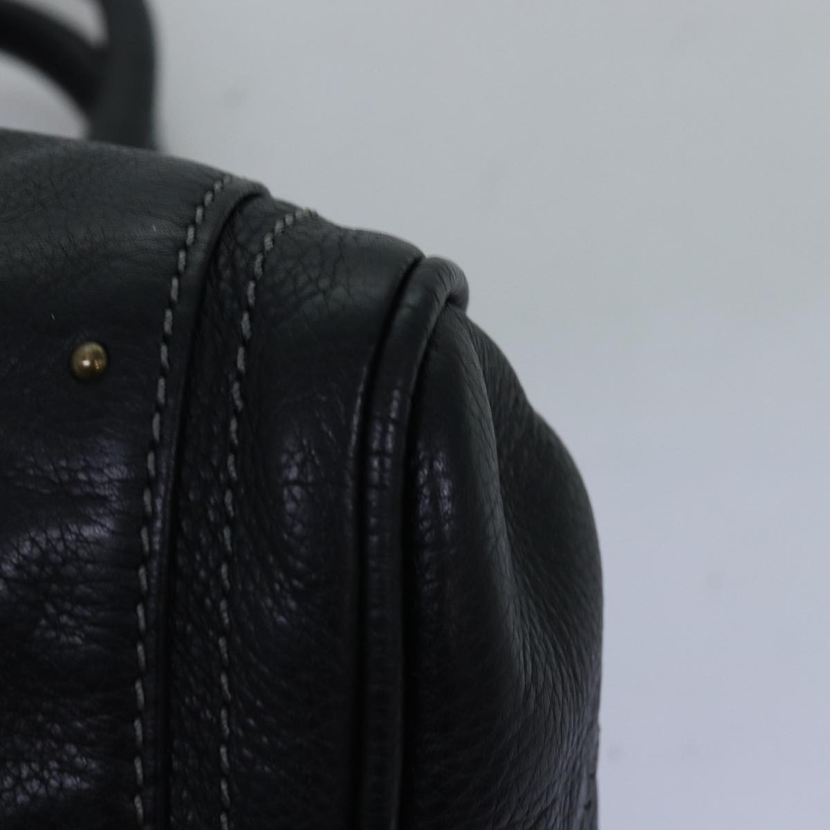 Chloe Paddington Hand Bag Leather Black Auth yk12511