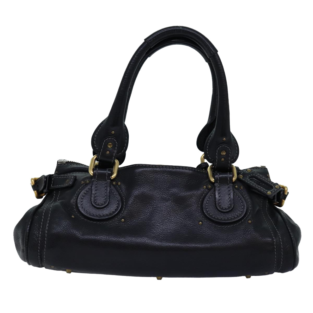 Chloe Paddington Hand Bag Leather Black Auth yk12511 - 0