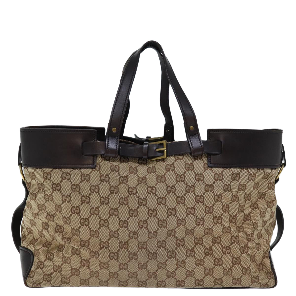 GUCCI GG Canvas Tote Bag Beige 106251 Auth yk12513 - 0