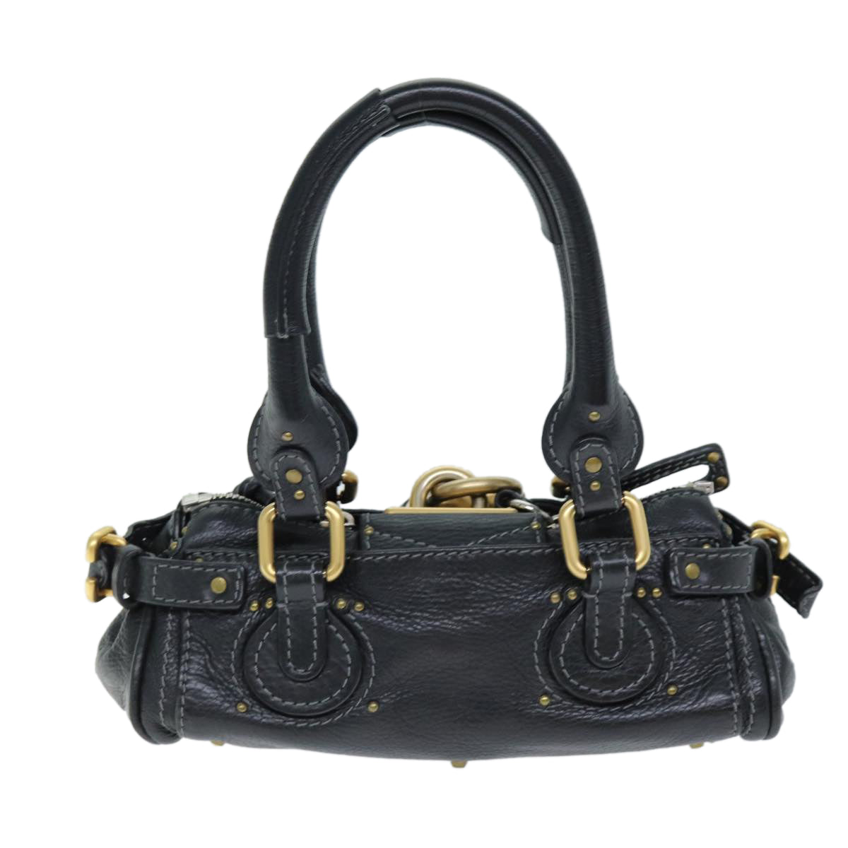 Chloe Paddington Hand Bag Leather Black Auth yk12544 - 0