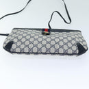 GUCCI GG Supreme Sherry Line Shoulder Bag PVC Navy Red 904 02 026 Auth yk12549-9