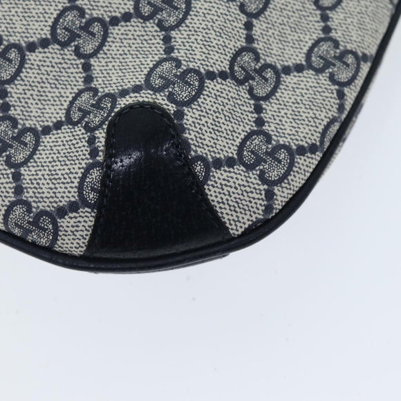 GUCCI GG Supreme Sherry Line Shoulder Bag PVC Navy Red 904 02 026 Auth yk12549