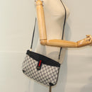 GUCCI GG Supreme Sherry Line Shoulder Bag PVC Navy Red 904 02 026 Auth yk12549-22