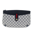 GUCCI GG Supreme Sherry Line Shoulder Bag PVC Navy Red 904 02 026 Auth yk12549-2