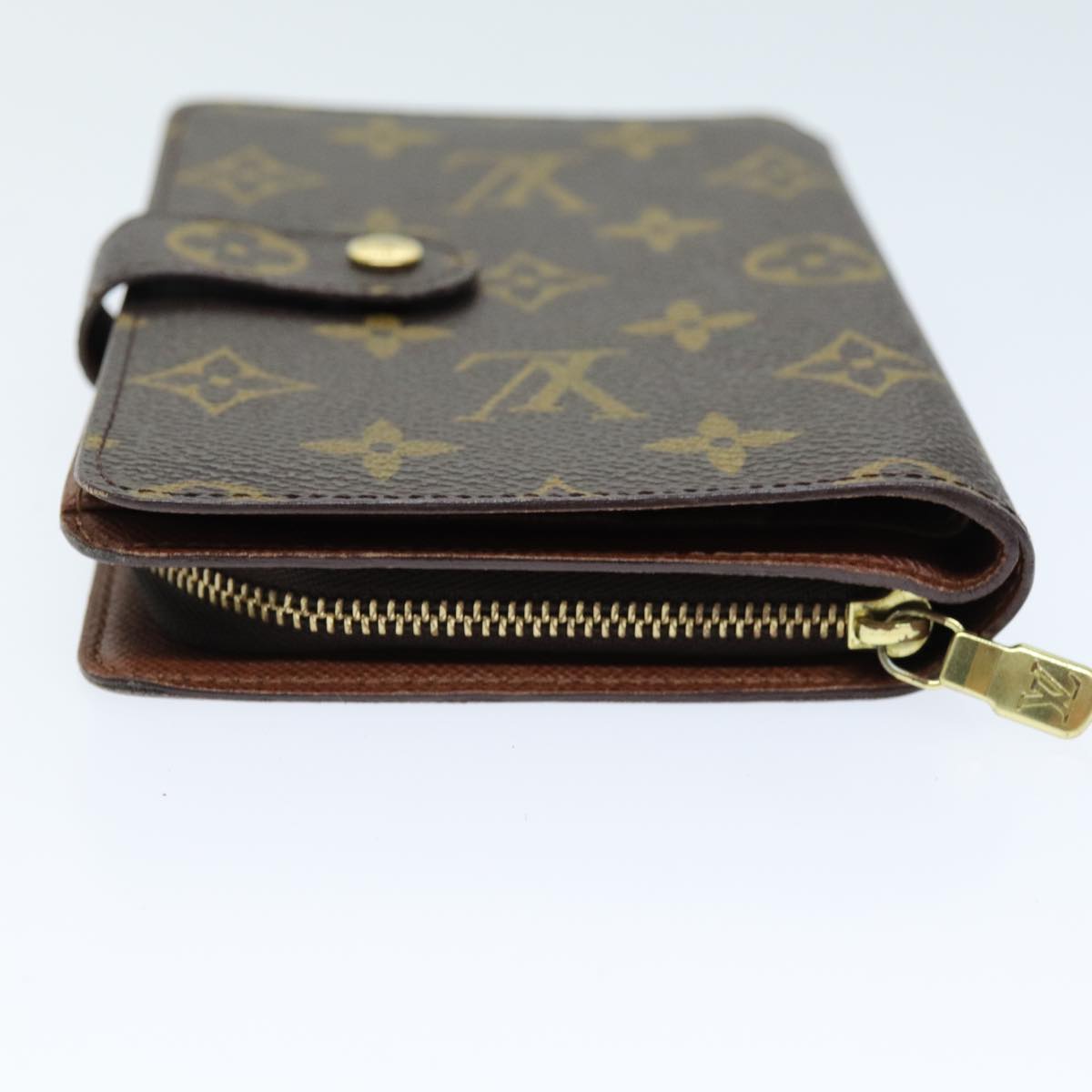 LOUIS VUITTON Monogram Porto Papie Zip Wallet M61207 LV Auth yk12557