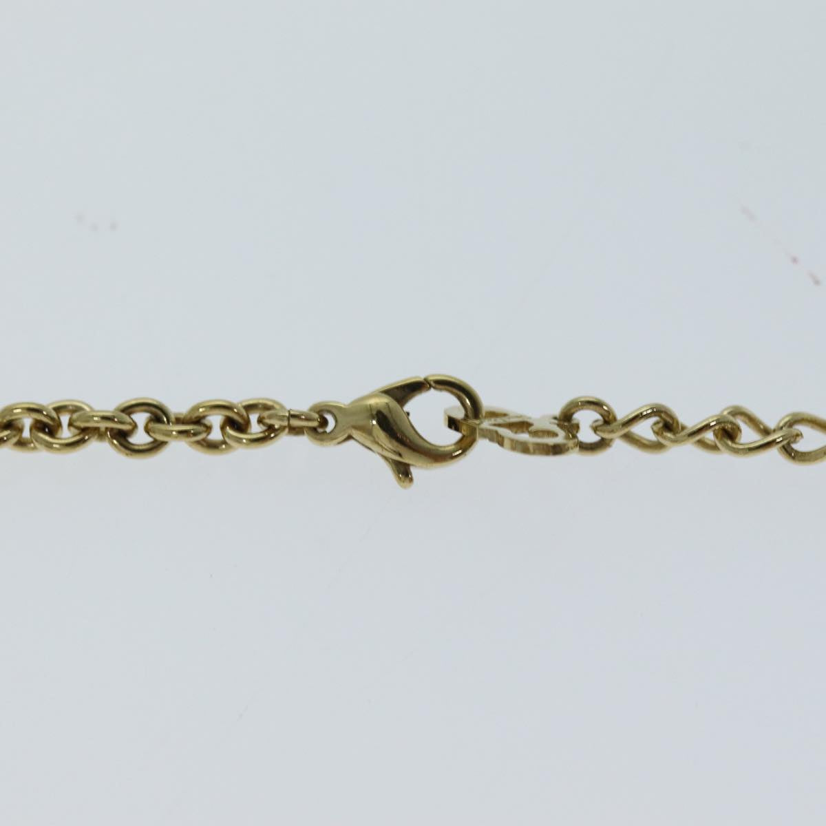 Christian Dior Necklace Metal Gold Auth yk12562