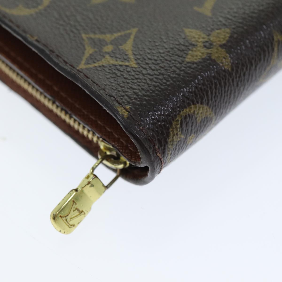 LOUIS VUITTON Monogram Compact Zip Wallet M61667 LV Auth yk12569