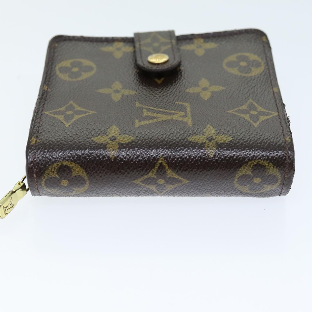 LOUIS VUITTON Monogram Compact Zip Wallet M61667 LV Auth yk12569