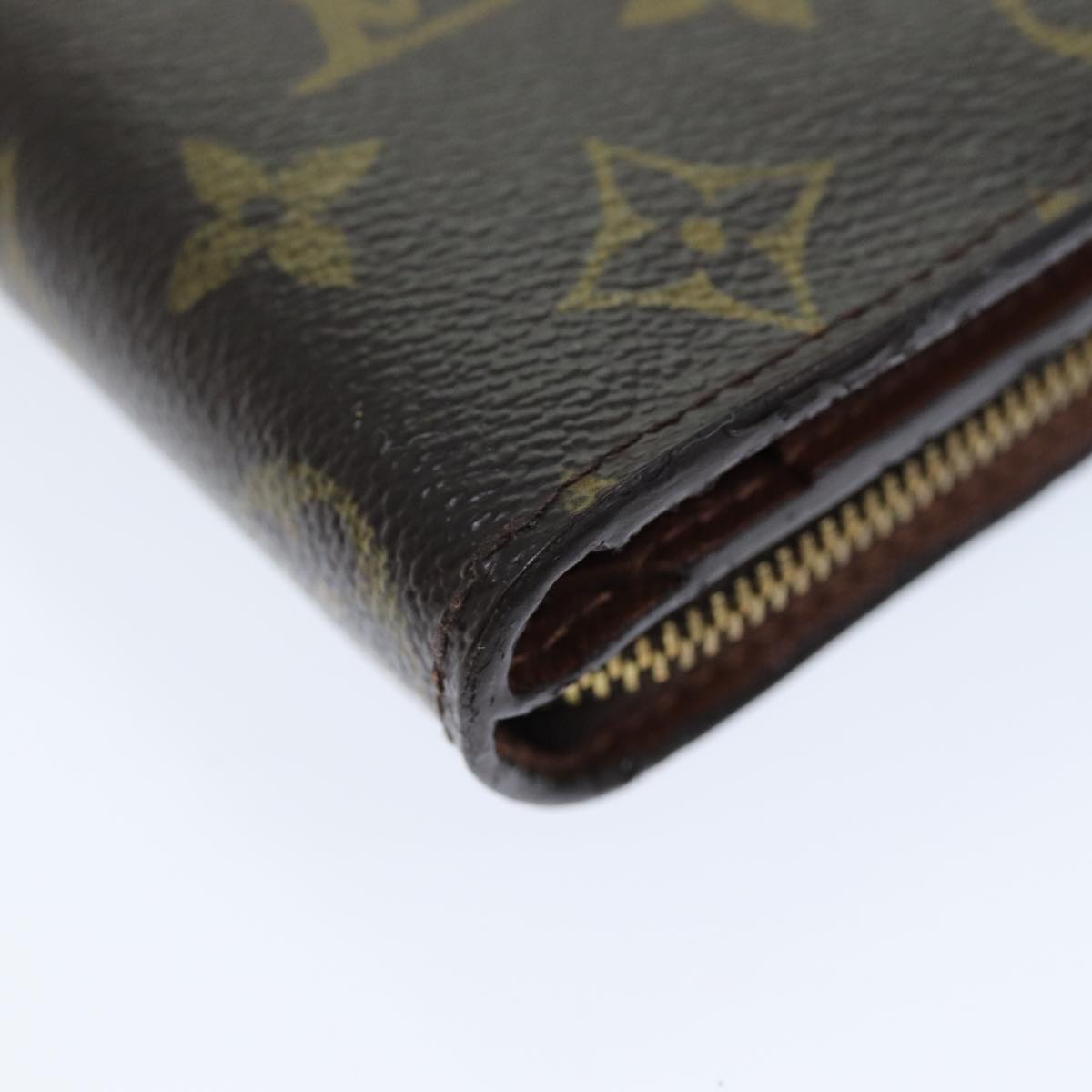 LOUIS VUITTON Monogram Compact Zip Wallet M61667 LV Auth yk12569