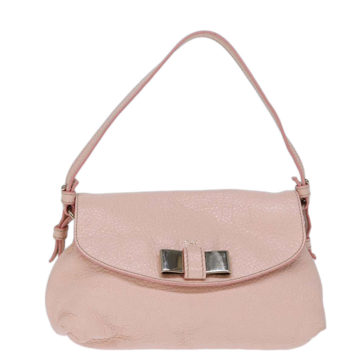 Chloe Lily Hand Bag Leather 2way Pink Auth yk12570 - 0