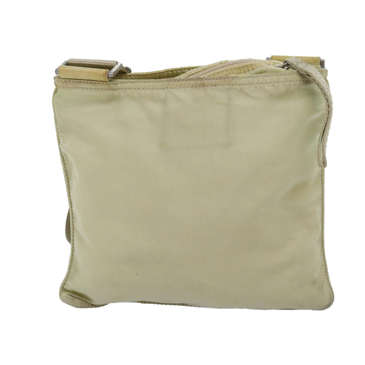 PRADA Shoulder Bag Nylon Beige Auth yk12571 - 0