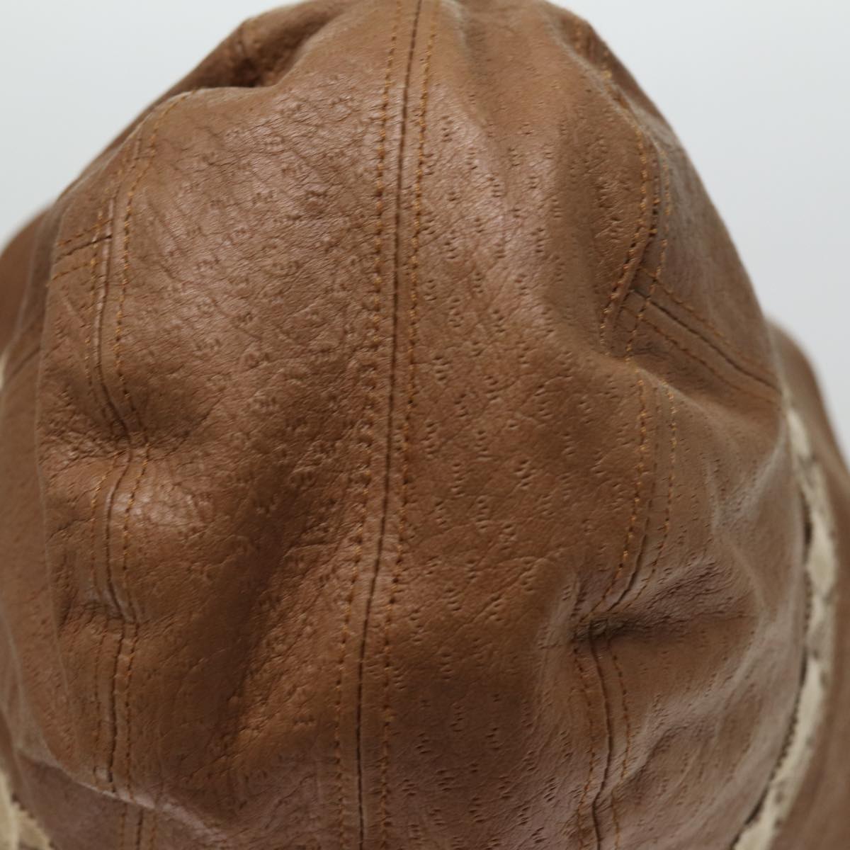 GUCCI GG Canvas Hat L Brown Auth yk12576