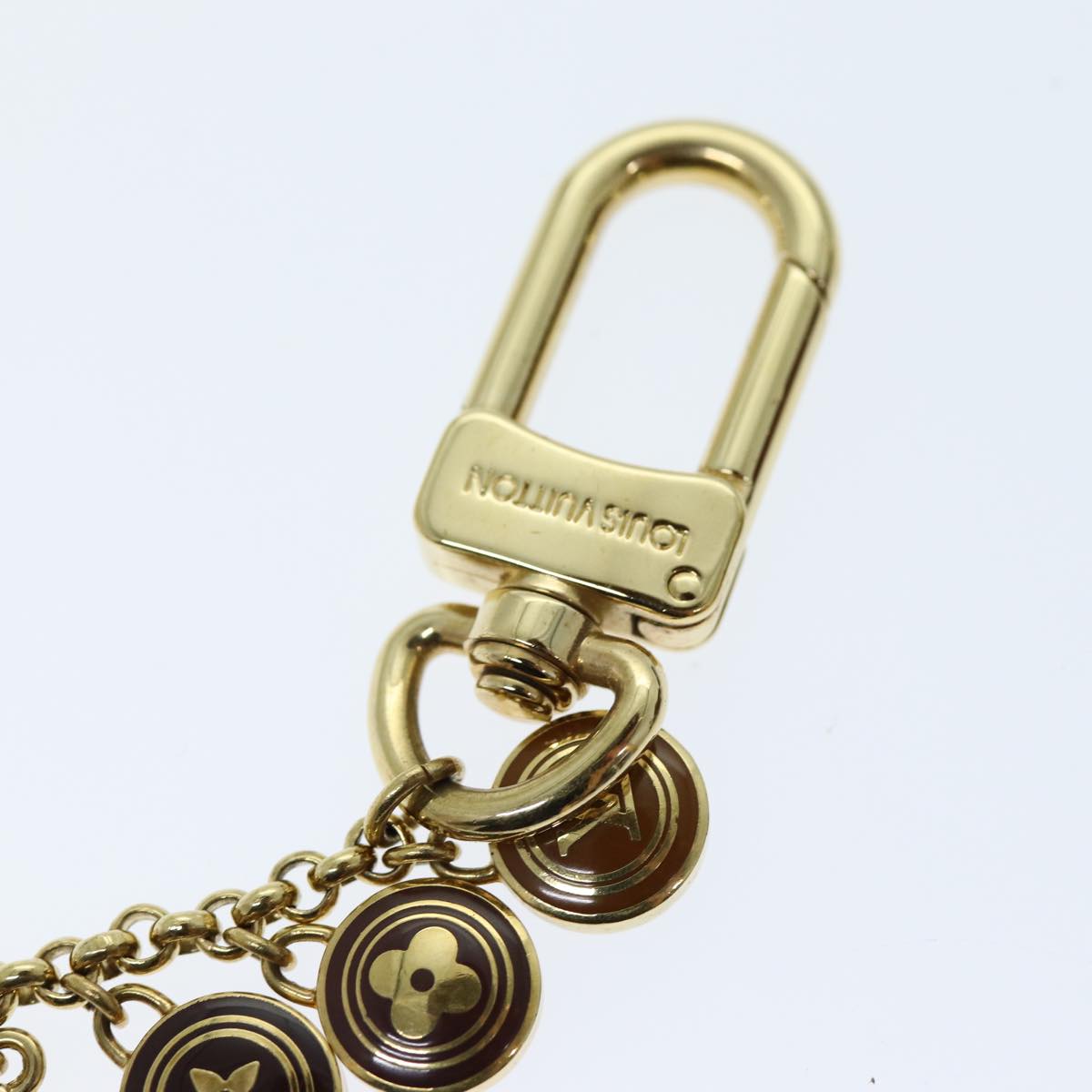 LOUIS VUITTON Monogram Porte Cles Chainne Pastilles Charm M66172 LV Auth yk12595