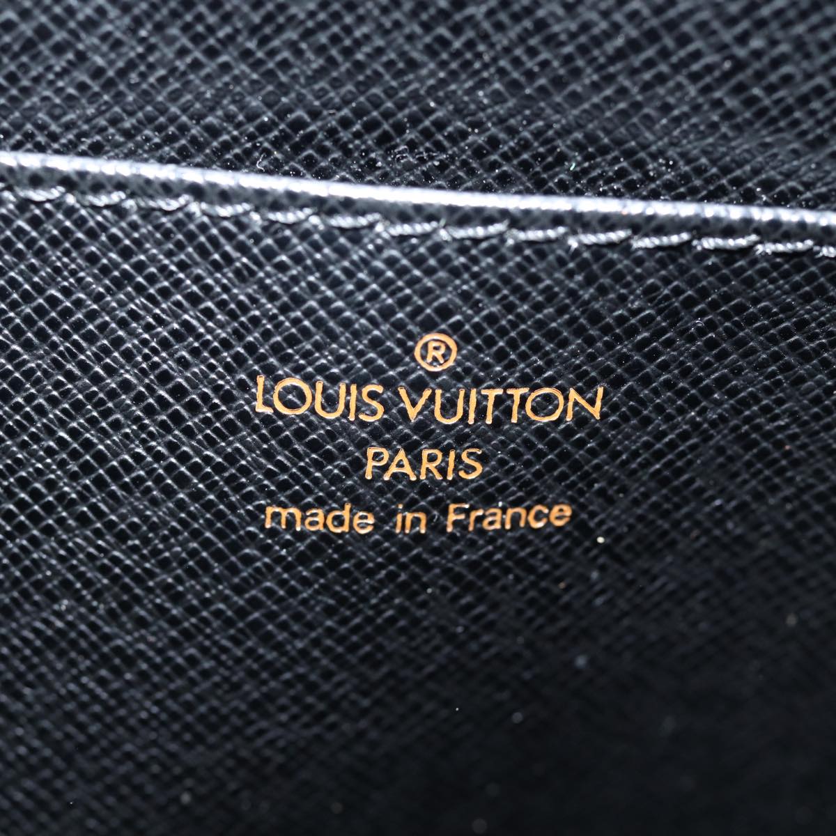 LOUIS VUITTON Epi Pochette Homme Clutch Bag Black M52522 LV Auth yk12640