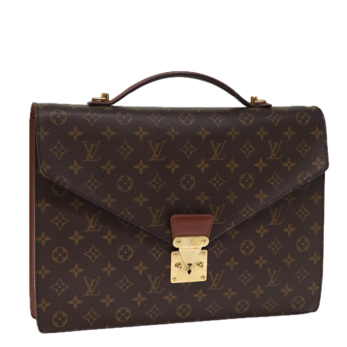 LOUIS VUITTON Monogram Porte Documents Bandouliere Bag M53338 LV Auth yk12660