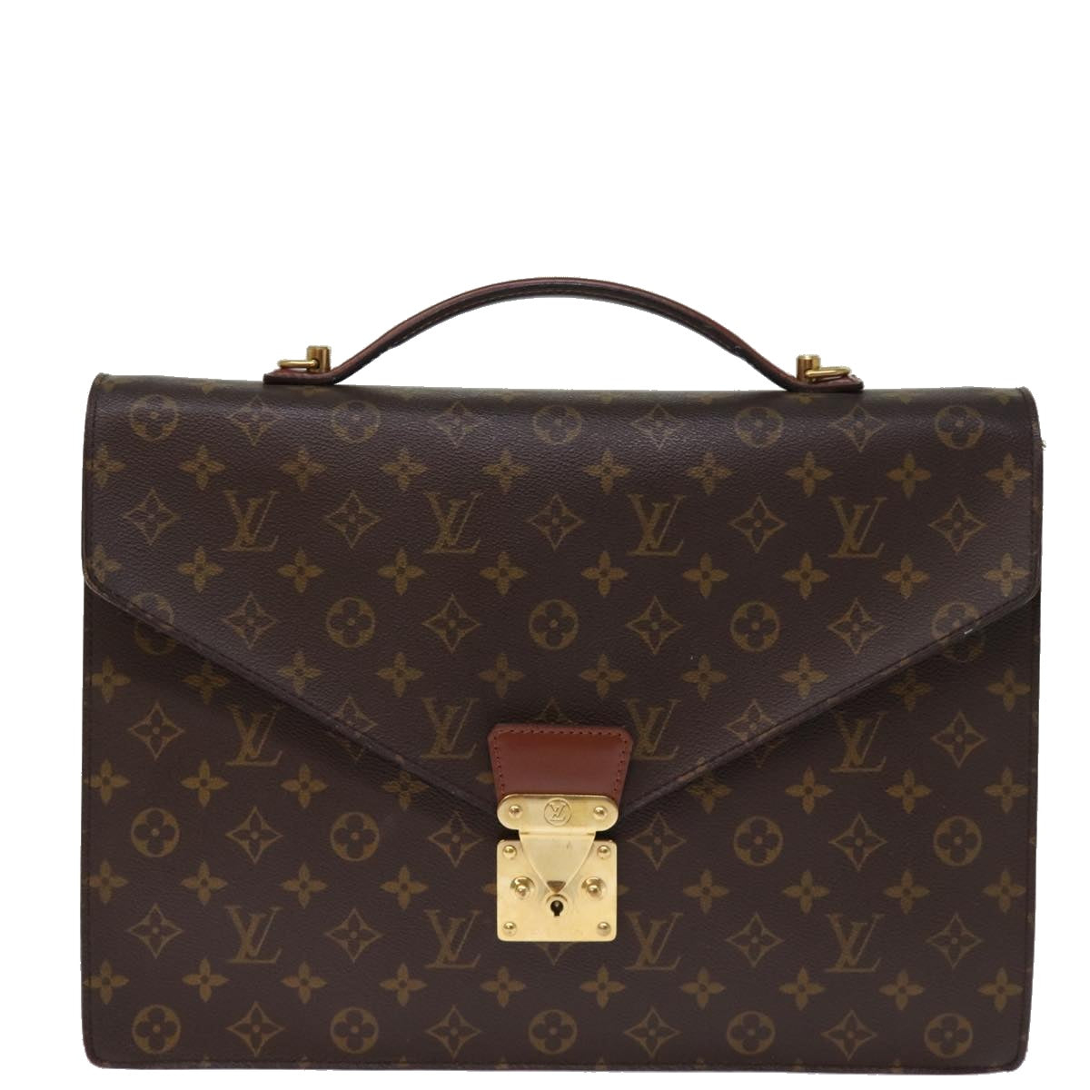 LOUIS VUITTON Monogram Porte Documents Bandouliere Bag M53338 LV Auth yk12660