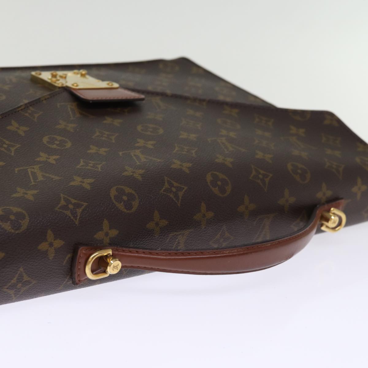 LOUIS VUITTON Monogram Porte Documents Bandouliere Bag M53338 LV Auth yk12660