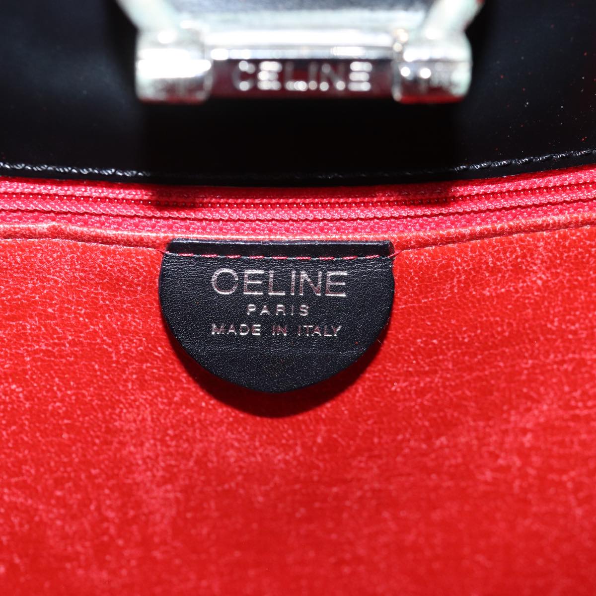 CELINE Tote Bag Nylon Black Auth yk12664