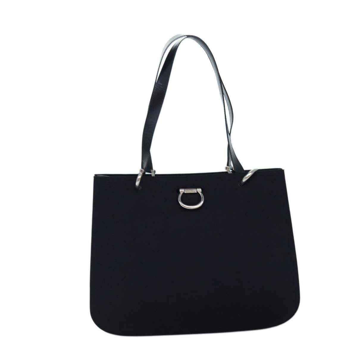 CELINE Tote Bag Nylon Black Auth yk12664