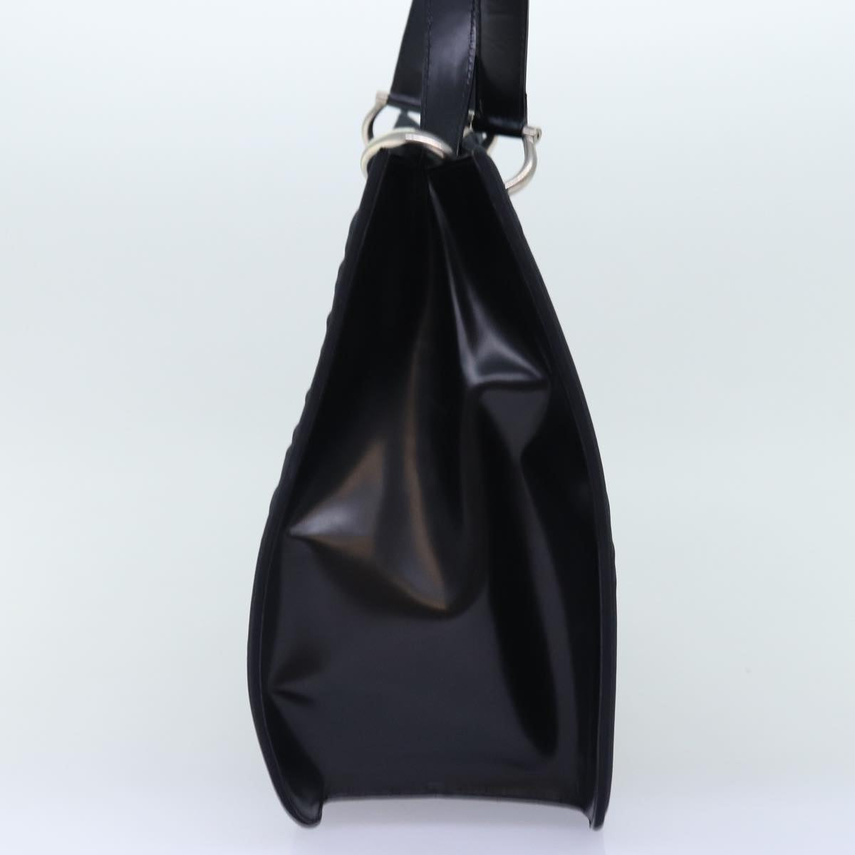 CELINE Tote Bag Nylon Black Auth yk12664