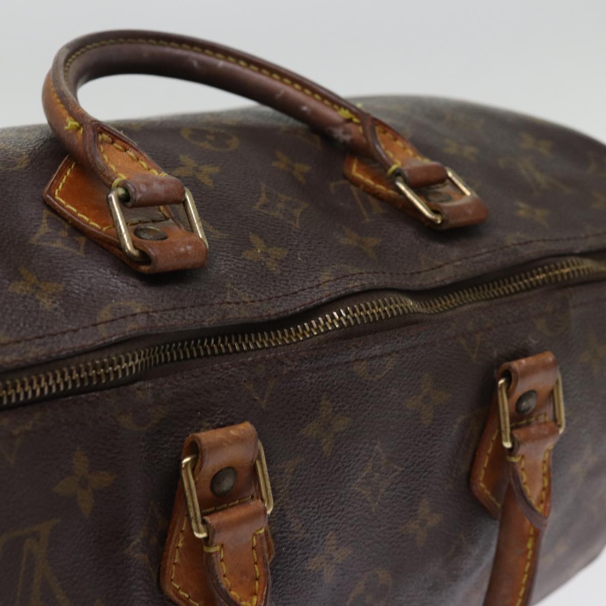 LOUIS VUITTON Monogram Speedy 35 Hand Bag M41524 LV Auth yk12667