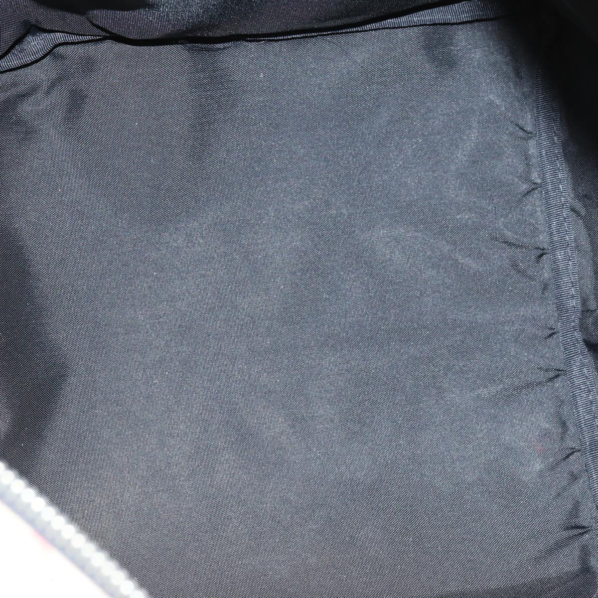 Burberrys Nova Check Blue Label Tote Bag Nylon Black Auth yk12675
