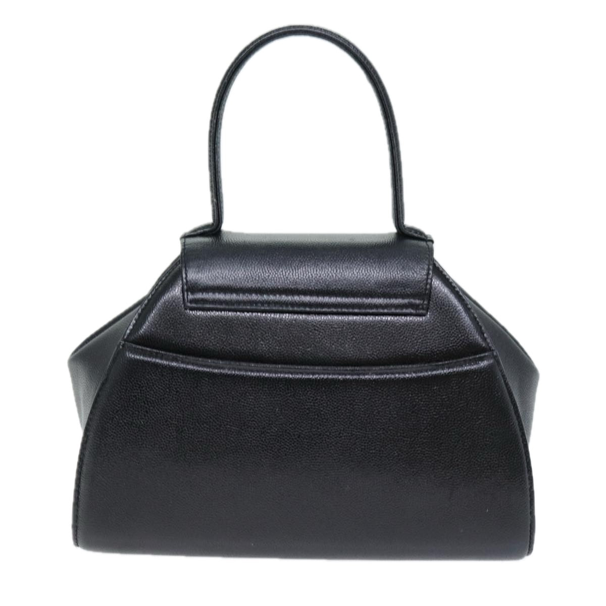 GIVENCHY Hand Bag Leather Black Auth yk12676 - 0