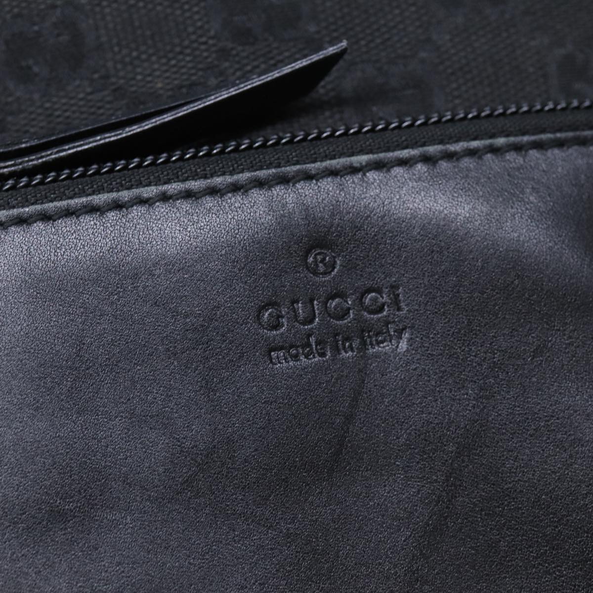 GUCCI GG Canvas Tote Bag Black 28892 Auth yk12685