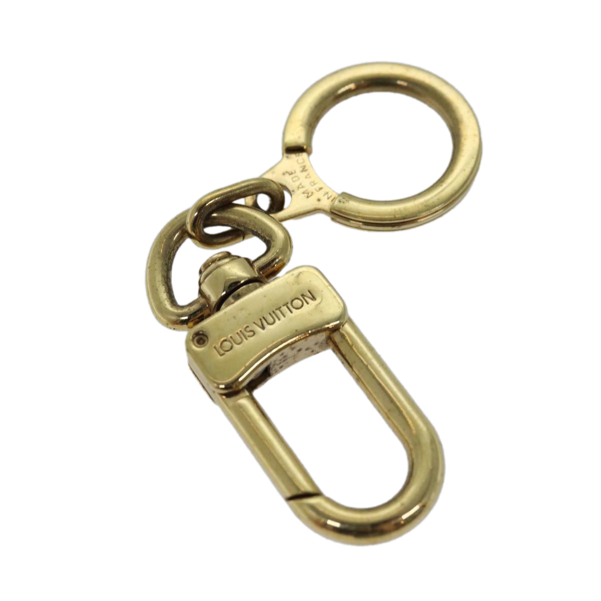 LOUIS VUITTON Anneau Cles Key Holder metal Gold Tone LV Auth yk12725 - 0