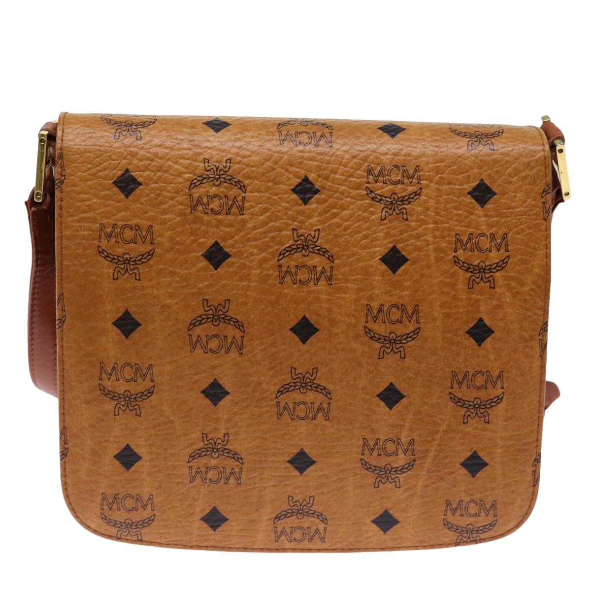 MCM Vicetos Logogram Shoulder Bag PVC Brown Auth yk12727