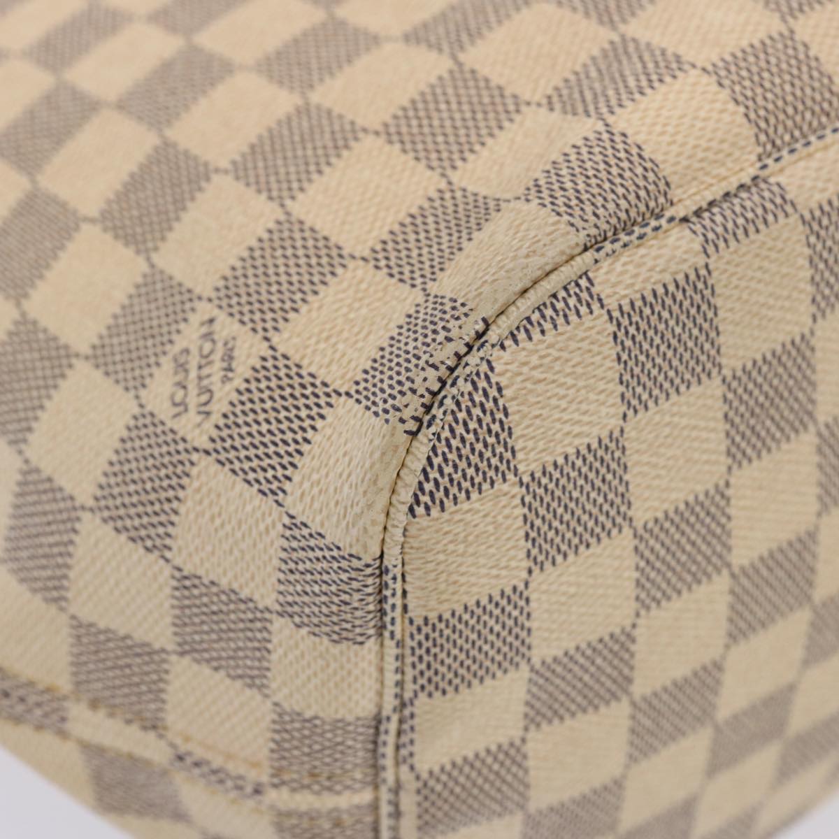 LOUIS VUITTON Damier Azur Neverfull MM Tote Bag N41605 LV Auth yk12731