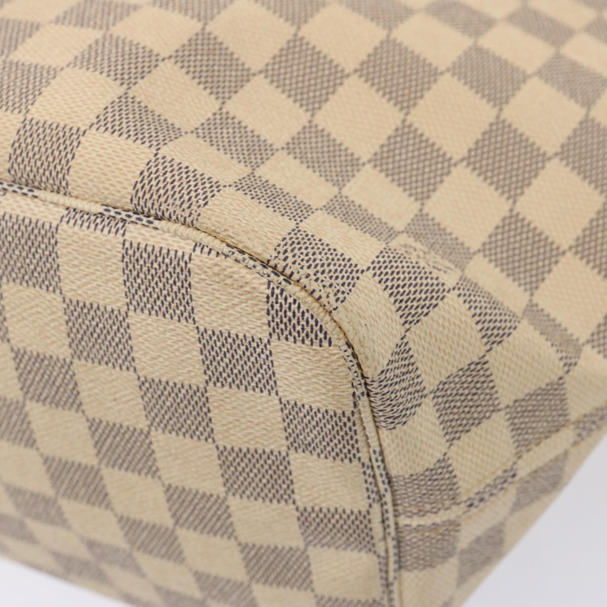 LOUIS VUITTON Damier Azur Neverfull MM Tote Bag N41605 LV Auth yk12731