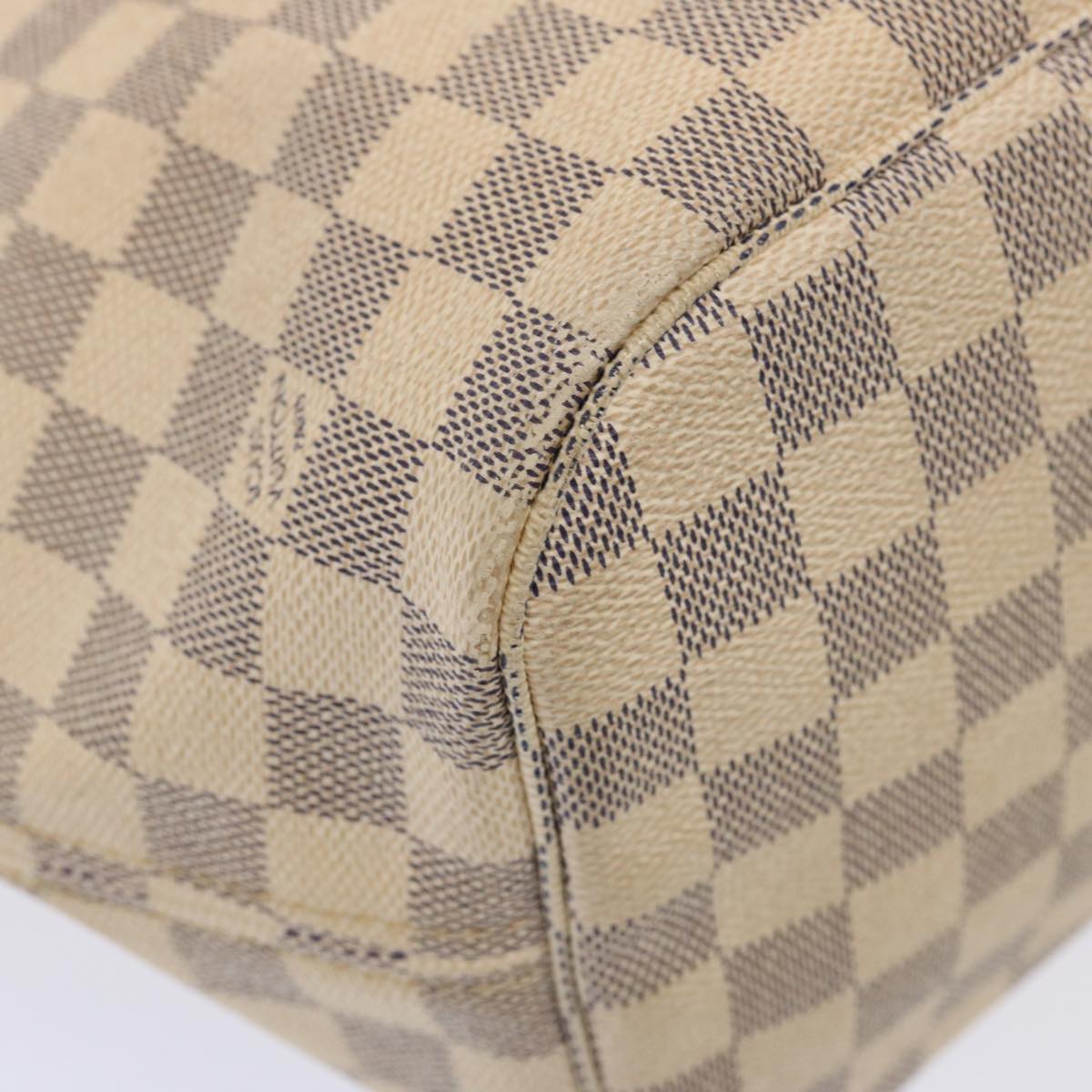 LOUIS VUITTON Damier Azur Neverfull MM Tote Bag N41605 LV Auth yk12731