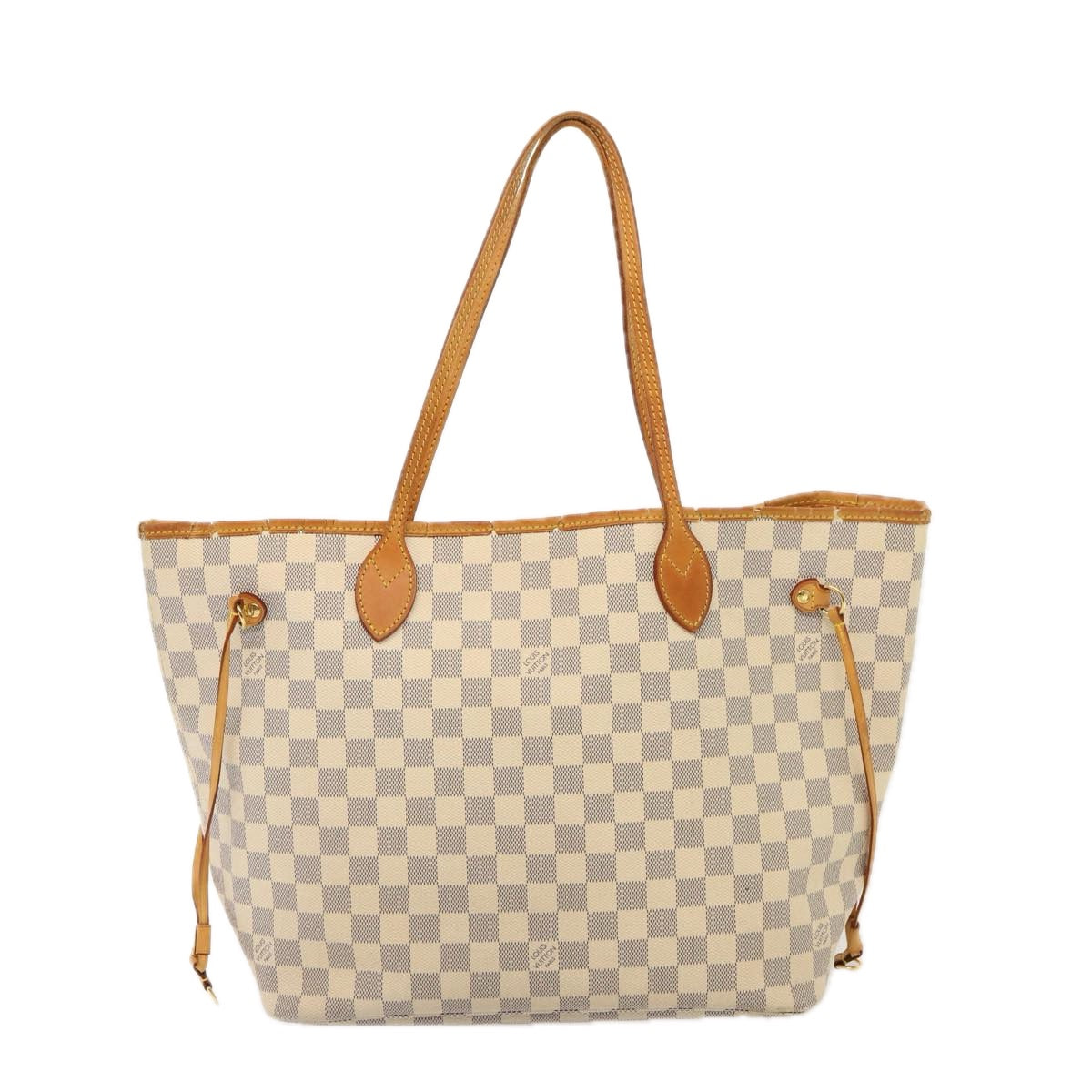 LOUIS VUITTON Damier Azur Neverfull MM Tote Bag N41605 LV Auth yk12731