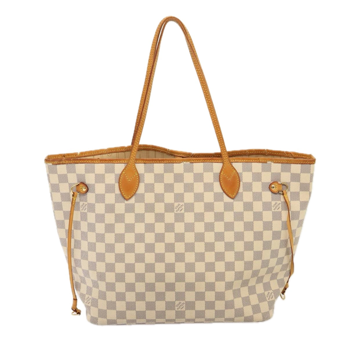 LOUIS VUITTON Damier Azur Neverfull MM Tote Bag N41605 LV Auth yk12731