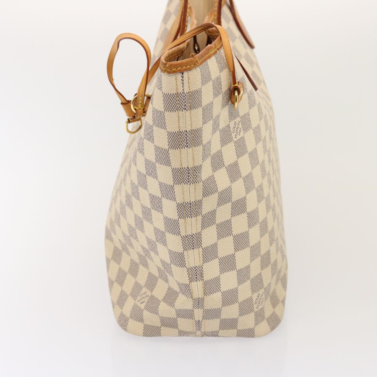 LOUIS VUITTON Damier Azur Neverfull MM Tote Bag N41605 LV Auth yk12731