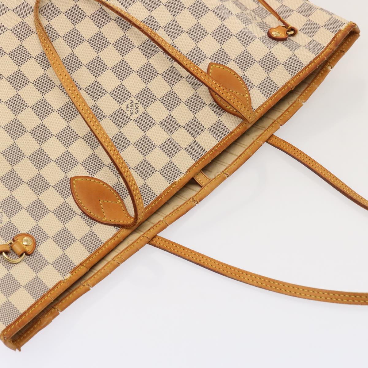 LOUIS VUITTON Damier Azur Neverfull MM Tote Bag N41605 LV Auth yk12731